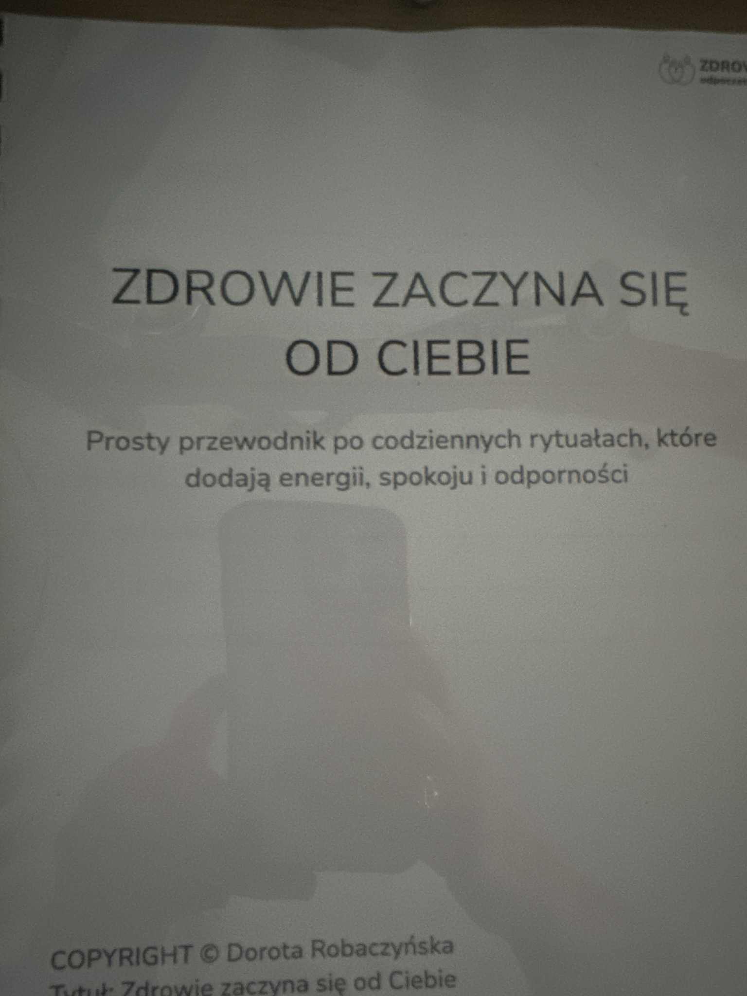 Warsztat ze Zdrowych Nawyków